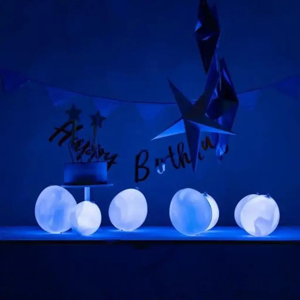 Illooms® Globos LED de látex - Azul